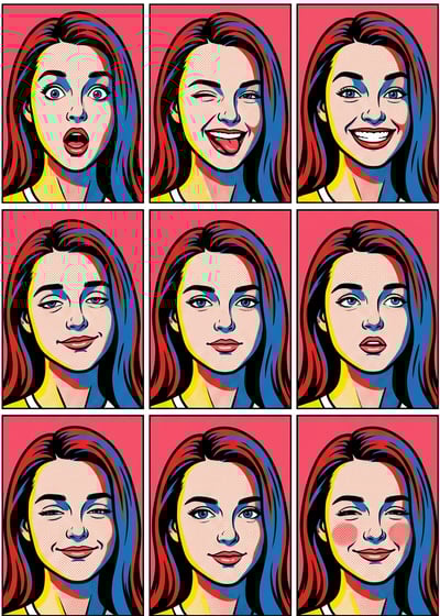 AI卡通化您自己 Comic Pop 範例 1