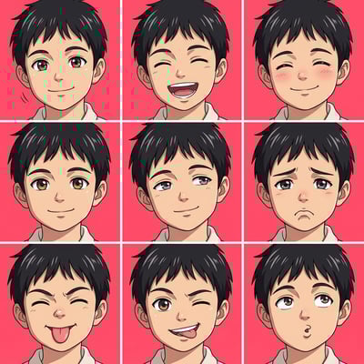 AI 虛擬人像產生器 Anime 範例 1