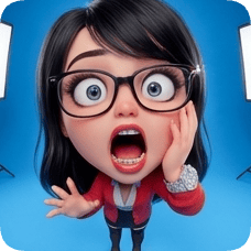 Imagem dividida de photo-to-glossy-3d-cartoon-expression-grid diamond_caricature_3d da geração 1882a7...e146