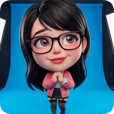 Imagem dividida de photo-to-glossy-3d-cartoon-expression-grid diamond_caricature_3d da geração c0b3d0...46de