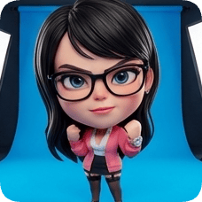 Imagem dividida de photo-to-glossy-3d-cartoon-expression-grid diamond_caricature_3d da geração c0b3d0...46de