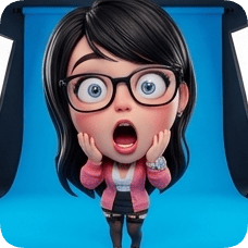 Imagem dividida de photo-to-glossy-3d-cartoon-expression-grid diamond_caricature_3d da geração c0b3d0...46de