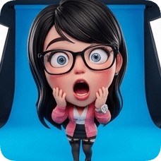 Imagem dividida de photo-to-glossy-3d-cartoon-expression-grid diamond_caricature_3d da geração c0b3d0...46de