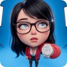 Imagem dividida de photo-to-glossy-3d-cartoon-expression-grid diamond_caricature_3d da geração 1882a7...e146