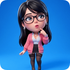 Imagem dividida de photo-to-glossy-3d-cartoon-expression-grid diamond_caricature_3d da geração 8c1818...be53