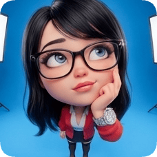 Imagem dividida de photo-to-glossy-3d-cartoon-expression-grid diamond_caricature_3d da geração 1882a7...e146